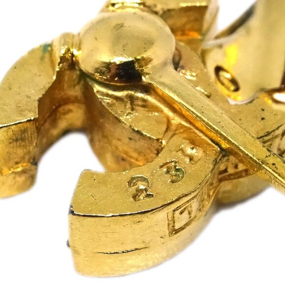 Chanel CC Earrings Clip-On Gold 233 114913 - Picture 3 of 4